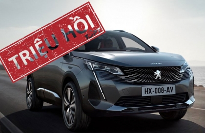 Triệu hồi Peugeot 3008 do lỗi pin